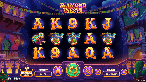 Diamond Fiesta Slot Screen